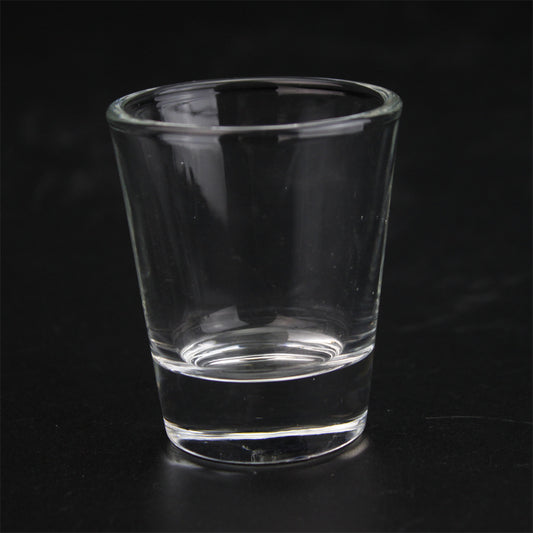 1.5oz transparent White Cup Sublimation Heat Transfer Glass Cup