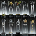 Customized Crystal Glass Trophy Laser Engraved Blank Crystal Award Trophy-62款水晶奖杯