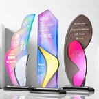 Custom Creative Annual Meeting Staff Award Trophy Employee Business Craft Trophy-14-14款镜面水晶奖杯