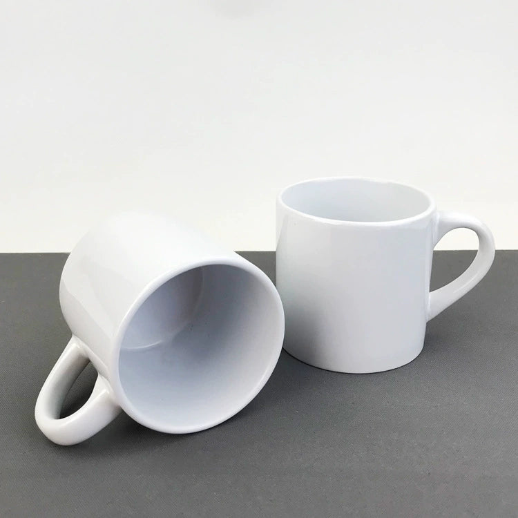 Personalized Eco-Friendly 6oz Ceramic Durable White Coffee Mug-6oz白杯