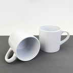 Personalized Eco-Friendly 6oz Ceramic Durable White Coffee Mug-6oz白杯