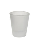 1.5oz Frosted White Cup Sublimation Heat Transfer Glass Cup
