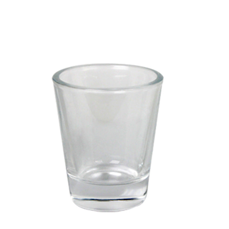 1.5oz transparent White Cup Sublimation Heat Transfer Glass Cup