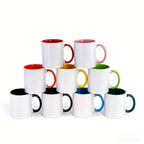 Heat transfer cup 11 oz Interior color painted cup