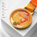 Custom Gold Run Race Medal Custom UV Printing Medal-1-01款金属水晶挂牌