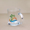 11oz transparent White Cup Sublimation Heat Transfer Glass Cup