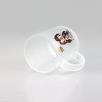 11oz Frosted Glass cup Sublimation Glasses Mug Customized Printing