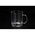 11oz Glass Transparency Cup Sublimation Glass Mug with Good Sublimation Coating