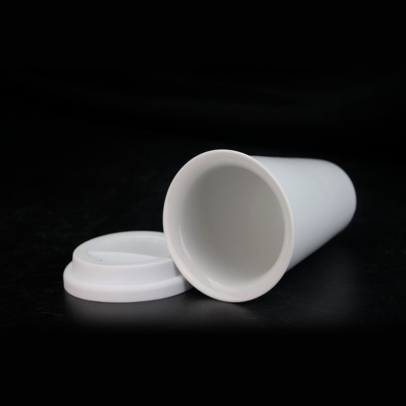 Custom Logo Personalised 11oz Double Wall Conical ceramic cup