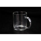 11oz Glass Transparency Cup Sublimation Glass Mug with Good Sublimation Coating