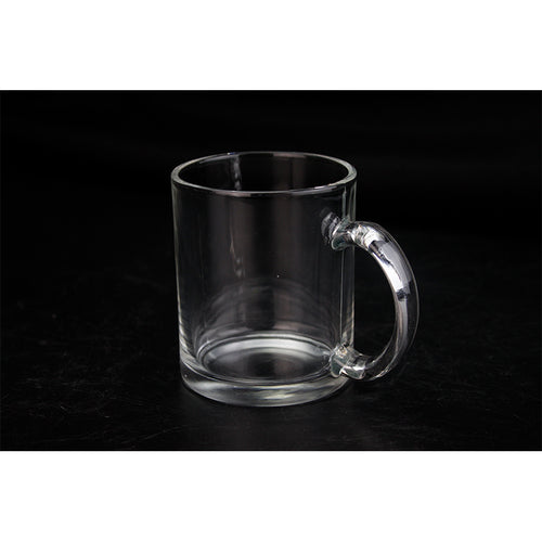 11oz Glass Transparency Cup Sublimation Glass Mug with Good Sublimation Coating