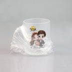 11oz Frosted Glass cup Sublimation Glasses Mug Customized Printing