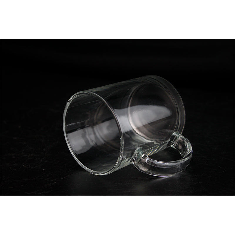 11oz Glass Transparency Cup Sublimation Glass Mug with Good Sublimation Coating