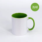 11oz Porcelain Modern Double Colorful Sublimated Custom Pattern Mug-11oz内彩彩把杯