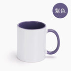 11oz Porcelain Modern Double Colorful Sublimated Custom Pattern Mug-11oz内彩彩把杯