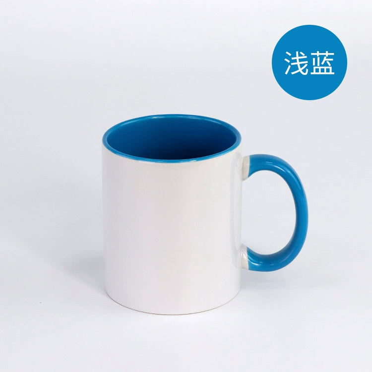 11oz Porcelain Modern Double Colorful Sublimated Custom Pattern Mug-11oz内彩彩把杯