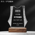 Crystal Custom Business Gift Blank K9 Wooden Crystal Trophy Award Trophy Glass Crystal Trophies-12-12款木质水晶奖杯