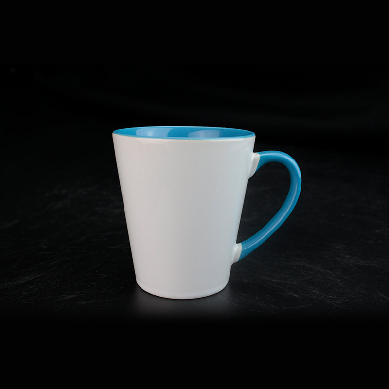 Wholesale 12oz Double Color Cup Sublimation Blanks Ceramic Coffee Latte Mugs