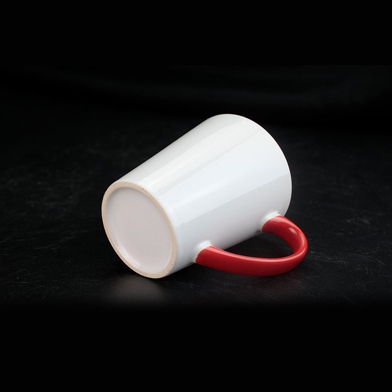 Wholesale 12oz Double Color Cup Sublimation Blanks Ceramic Coffee Latte Mugs