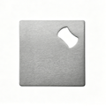 Square Shaped Silver Metal Beer Bottle Opener-银色不锈钢开瓶器（方形状）