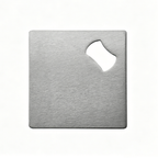 Square Shaped Silver Metal Beer Bottle Opener-银色不锈钢开瓶器（方形状）