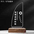 Souvenir Custom Design Laser Engraving Crystal Trophy Award Wooden Crystal Trophies-13-13款木质水晶奖杯