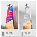 Laser Engraved Custom Crystal Resin Soccer Competition Souvenir Trophy-Durable Polished Award-14-14款金属实木奖杯