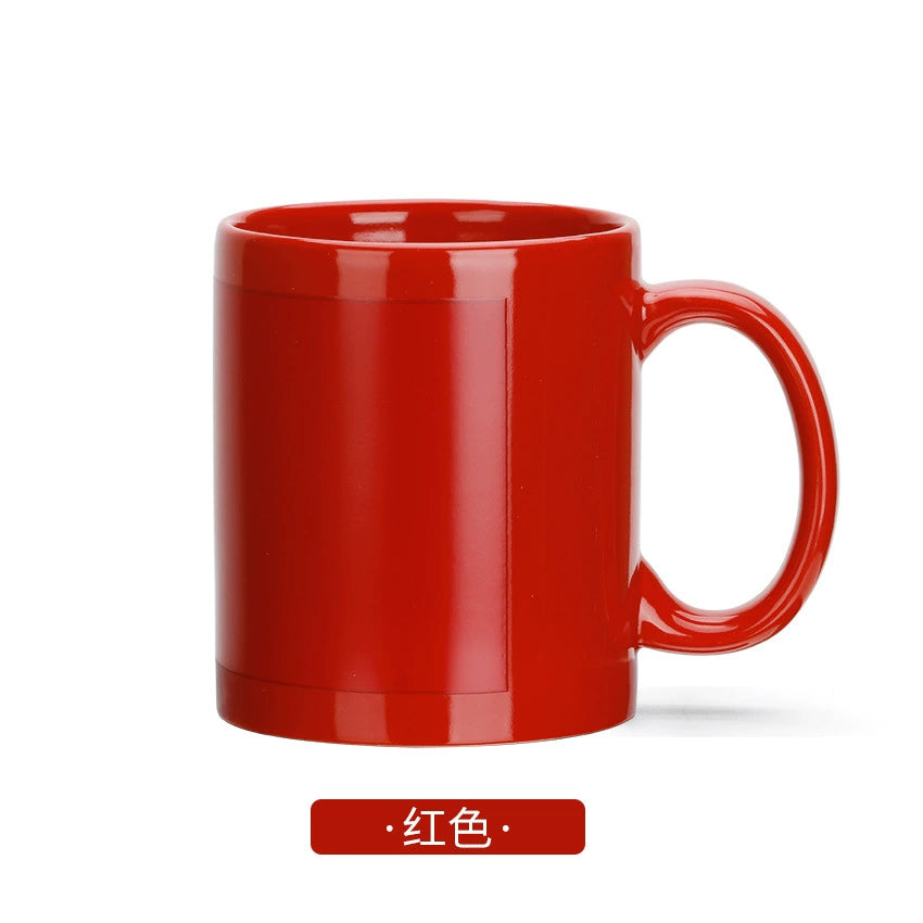 11oz Porcelain Sublimation Heat Sensitive Magic Color Changing Coffee Mug-11oz全彩局部变色杯