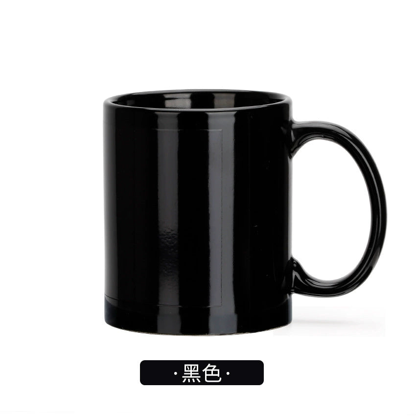 11oz Porcelain Sublimation Heat Sensitive Magic Color Changing Coffee Mug-11oz全彩局部变色杯