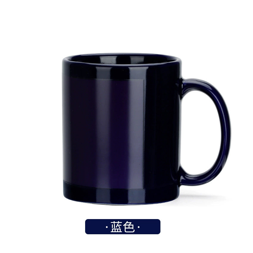 11oz Porcelain Sublimation Heat Sensitive Magic Color Changing Coffee Mug-11oz全彩局部变色杯