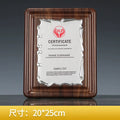 Aluminum Gold Bronze Plated Wooden Certificate Plaque Award Blank Wood Plaques-15-15款授权牌