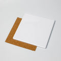Square Ceramic Coasters with Cork Backing-9.5cm方形陶瓷杯垫配软木
