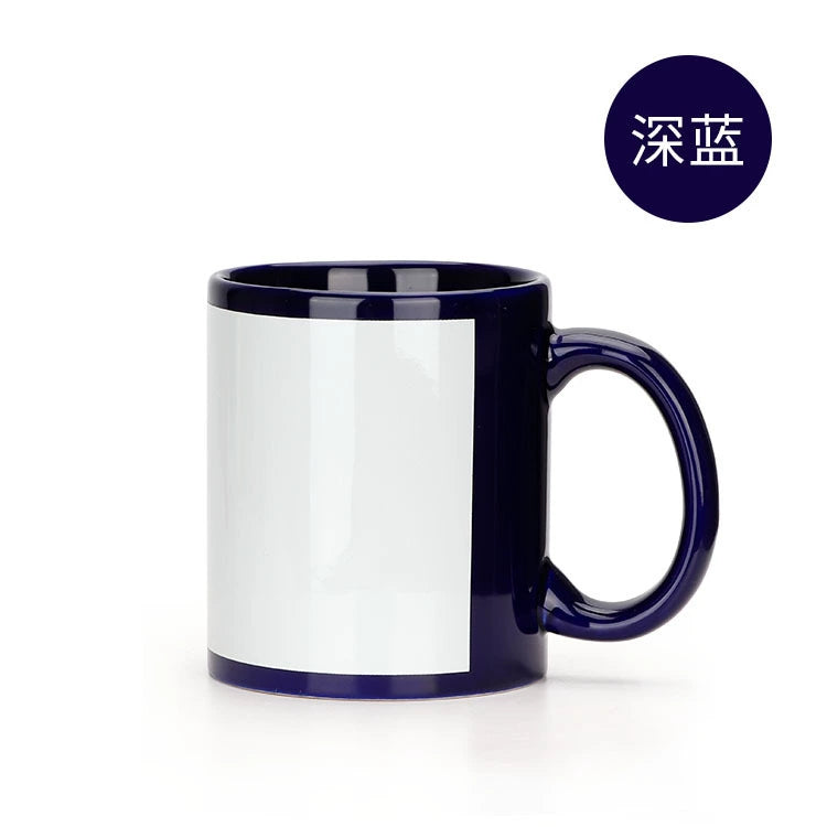 New Arrival 11oz Colored Sublimation Blank Ceramic Mug-11oz全彩局部马克杯