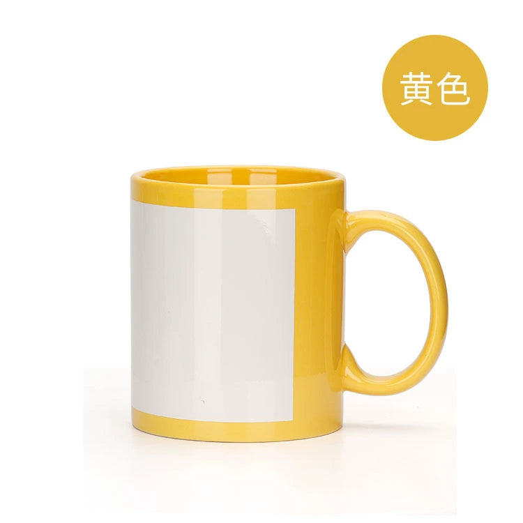 New Arrival 11oz Colored Sublimation Blank Ceramic Mug-11oz全彩局部马克杯