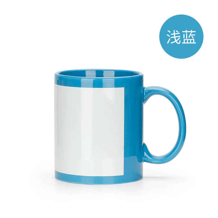 New Arrival 11oz Colored Sublimation Blank Ceramic Mug-11oz全彩局部马克杯