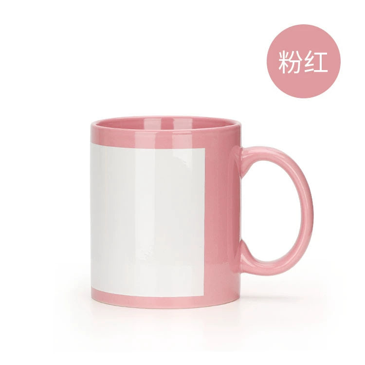 New Arrival 11oz Colored Sublimation Blank Ceramic Mug-11oz全彩局部马克杯