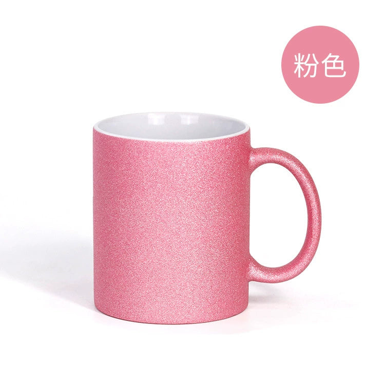 Customized 11oz Ceramic Mug Flash Sublimation Cup-11oz闪光陶瓷杯
