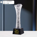 New Glass Trophy Colorful Crystal Twisted Pillar Awards Cup-17-17款水晶烤色奖杯