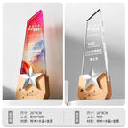 Crystal Various Styles Exquisite Workmanship Trophies Manufacturer Cheap Crystal Trophy-17-17款金属实木奖杯