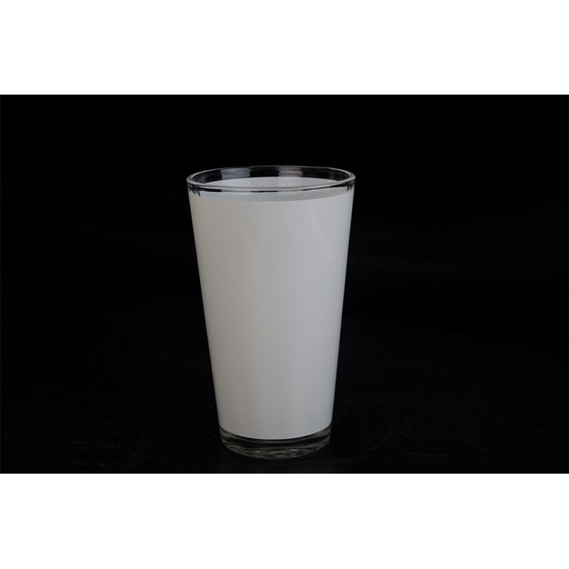 17oz Sublimation Shot Glass with White Patch Wholesale-17oz刮白玻璃杯
