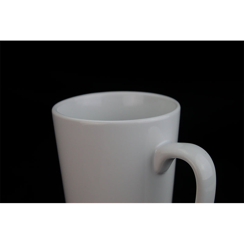 Wholesale 17oz Conical Sublimation Latte Ceramic Mug Orca Coatings-17oz锥形白杯