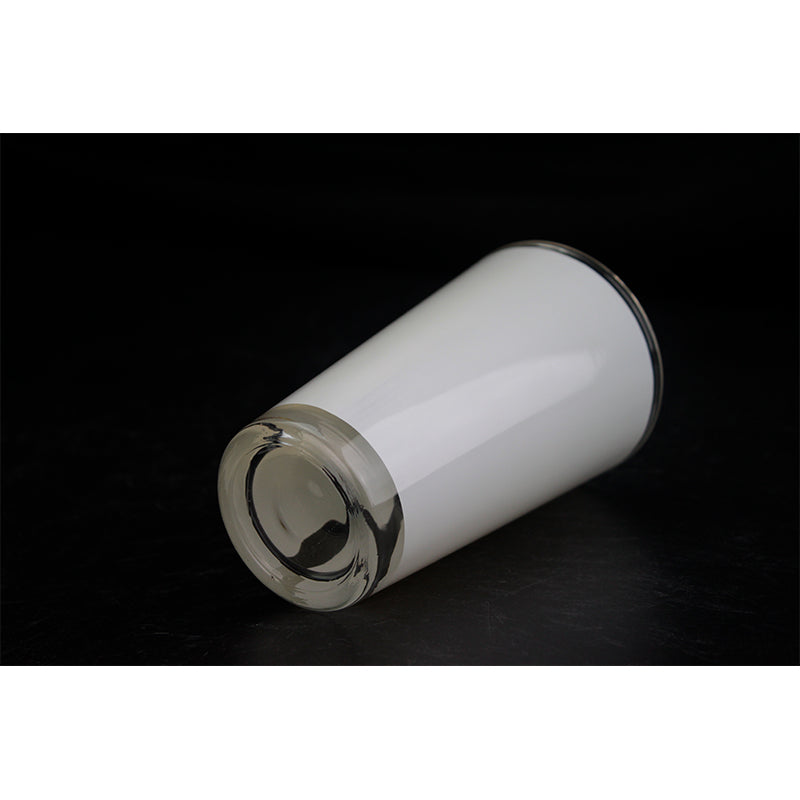 17oz Sublimation Shot Glass with White Patch Wholesale-17oz刮白玻璃杯