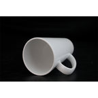 Wholesale 17oz Conical Sublimation Latte Ceramic Mug Orca Coatings-17oz锥形白杯