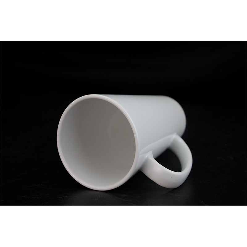 Wholesale 17oz Conical Sublimation Latte Ceramic Mug Orca Coatings-17oz锥形白杯