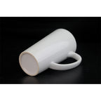 Wholesale 17oz Conical Sublimation Latte Ceramic Mug Orca Coatings-17oz锥形白杯