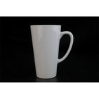 Wholesale 17oz Conical Sublimation Latte Ceramic Mug Orca Coatings-17oz锥形白杯