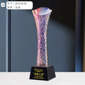 Company Annual Meeting Souvenir Medal Glass Crystal Awards Color Printed Crystal Trophy-18-18款水晶烤色奖杯