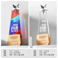 Custom Metal Wood Crystal Trophy Award for Corporate Events-19-19款金属实木奖杯