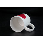 Custom Sublimation Porcelain Coffee Mug Local-colored mugs-局部变色马克杯 心形