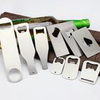 Long Bar White Stainless Steel Beer Bottle Opener-白色不锈钢开瓶器（长条状）